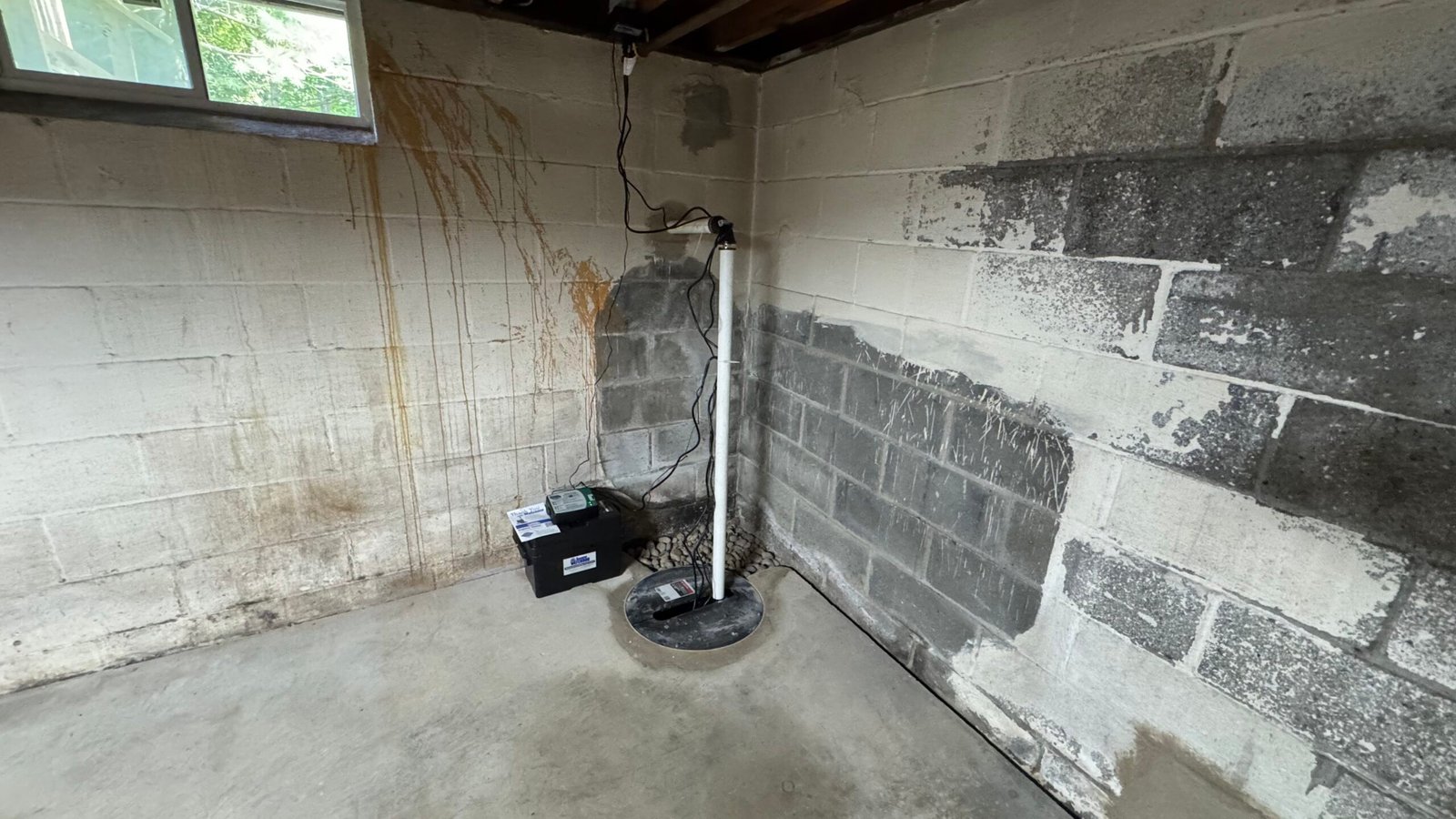 Sump Pump after installation