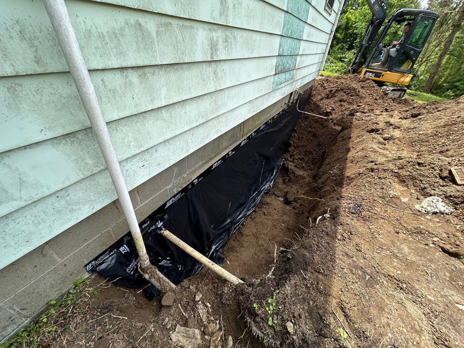 Basement waterproofing done by experts of Top Course Masonry