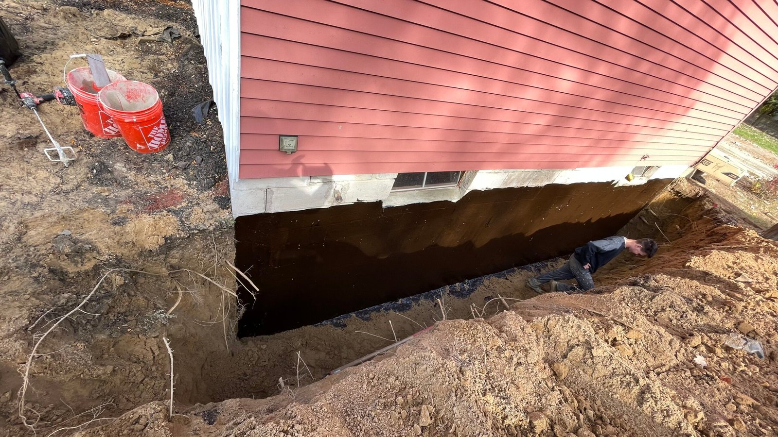 Basement Waterproofing done by Top Course Masonry